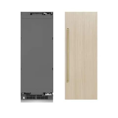 30 in. 16.7 cu. ft. Panel Ready Freezerless Column Refrigerator with Graphite Gray Interior and Champagne Bronze Accents