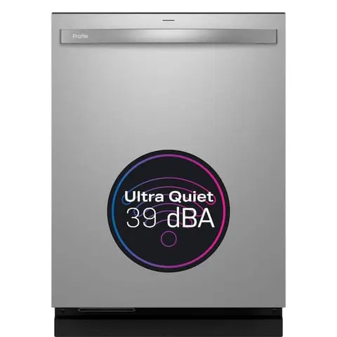 Profile 24 in. Built-In Top Control Dishwasher in Fingerprint Resistant Stainless w/ Stainless Tub, UltraFresh, 39 dBA