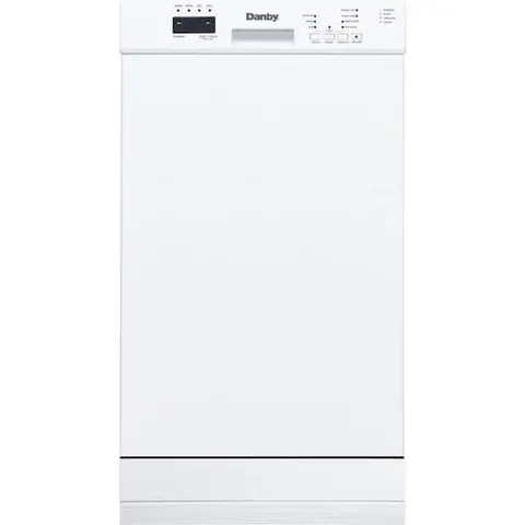 18 in. Front Control Built-in Dishwasher in White, 51 DB