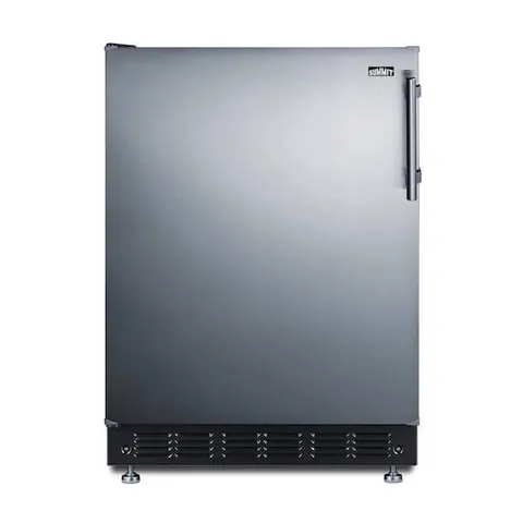 24 in. W 5.5 cu. ft. Freezerless Refrigerator in Stainless Steel