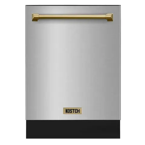 24 in. Top Control Built-In Tall Tub Dishwasher with Third Rack, Auto Open, 45 dBA, ENERGY STAR, SS w/ Bronze Handle