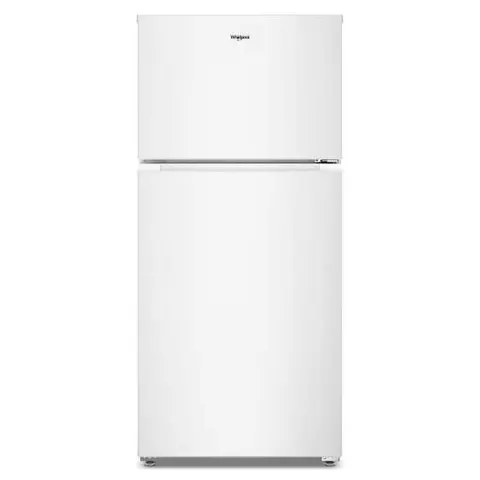 28 in. 14.3 cu. ft. Freestanding Wide Top Freezer Refrigerator in White with Total Coverage Cooling