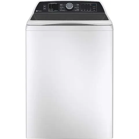Profile 5.3 cu. ft. High-Efficiency Smart Top Load Washer in White with Agitator, Quiet Wash Balacing Technology