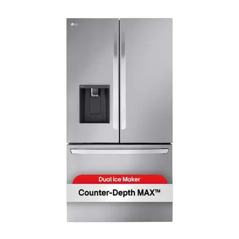 36 in. 26 cu. ft. Smart Counter-Depth MAX French Door Refrigerator with Dual Ice Makers in PrintProof Stainless Steel