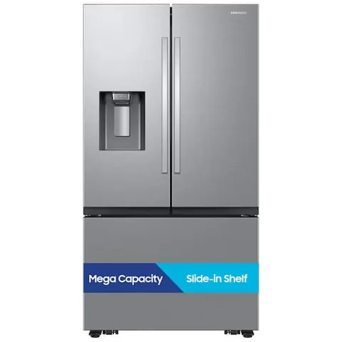 36 in. 31 cu. ft. 3-Door Standard Depth French Door Refrigerator in Stainless Steel w/External Water and Ice Dispenser