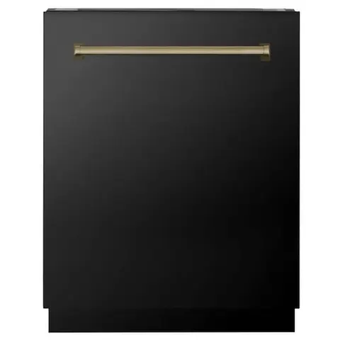 Autograph Edition 24 in. Top Control 8-Cycle Tall Tub Dishwasher w/ 3rd Rack in Black Stainless Steel & Champagne Bronze