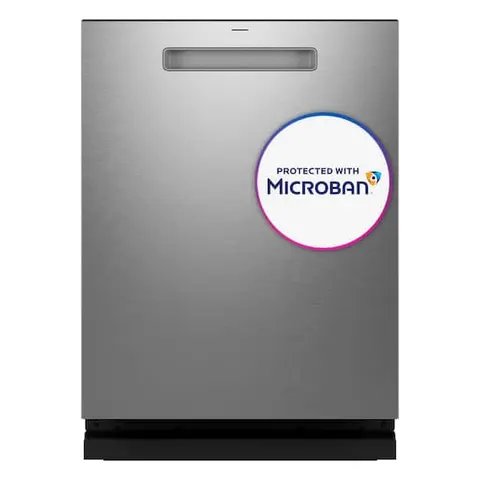 Profile 24 in Smart Built-In Top Control 44 dBA Fingerprint resistant, stainless Dishwasher w/ Microban Technology