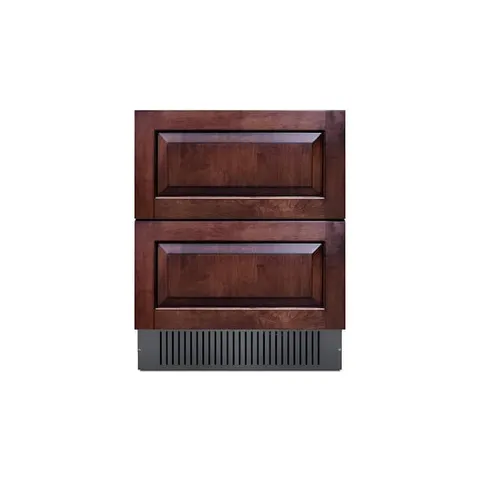 4.83 cu. ft. Under Counter Double Drawer Refrigerator without Freezer in Panel-Ready