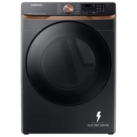 7.5 cu. ft. Vented Smart Electric Dryer in Brushed Black with Steam Sanitize+ and Sensor Dry