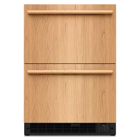 24 in. 4.2 cu. ft. Under Counter Double Drawer Refrigerator in Panel Ready