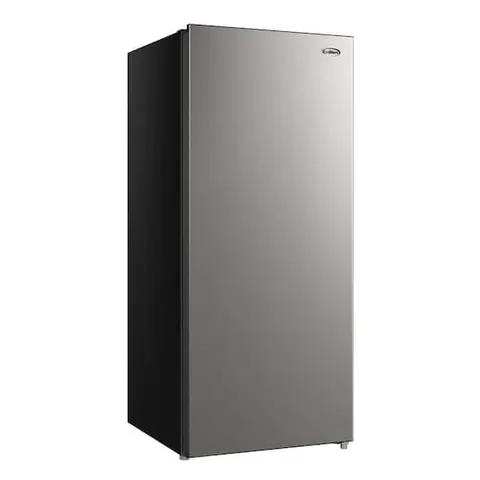 7 Cu. Ft. Convertible Upright Manual Defrost Freezer/Refrigerator in Stainless Steel Garage Ready