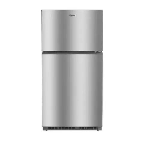 32 in. 21 cu. ft. Freestanding Top Freezer Refrigerator in Fingerprint-Resistant Stainless with Total Coverage Cooling