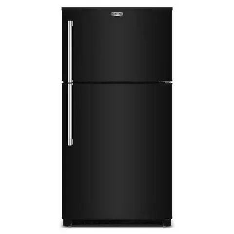 33 in. 21 cu. ft. Freestanding Wide Top Freezer Refrigerator in Black with Garage Mode