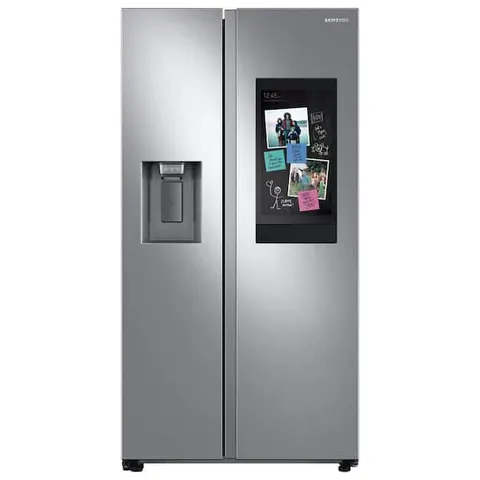 36 in. 21.5 cu. ft. Counter Depth Smart Side by Side Refrigerator in Stainless Steel with Family Hub