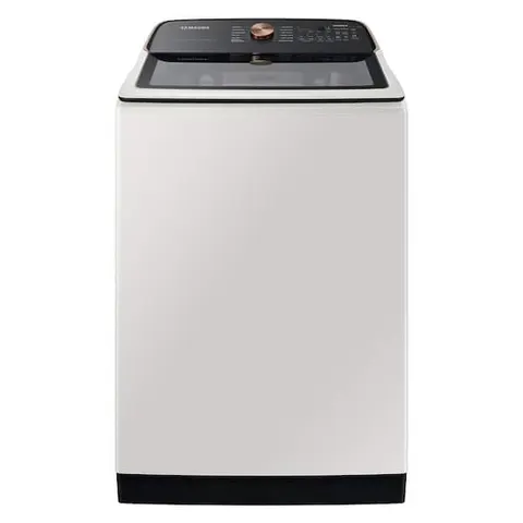 5.5 cu. ft. High-Efficiency Extra-Large Capacity Smart Top Load Washer in Ivory with Impeller Auto Dispense System