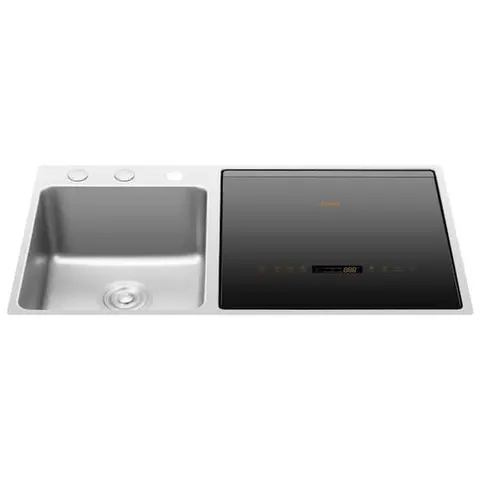 VersaWash 18 in. 3-in-1 In-Sink Dishwasher and Produce Cleaner with 15-minute Wash Cycle - Right Side in Black