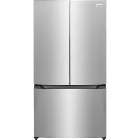 35 in. 20 cu. ft. Counter-Depth French Door Refrigerator in Stainless Steel Look with CrispSeal Crispers