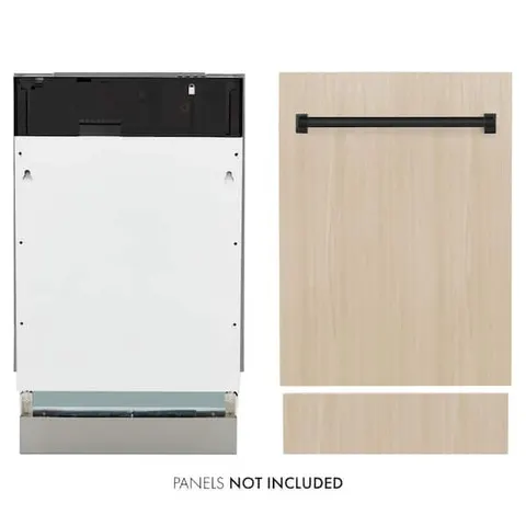 Autograph Edition 18 in. Top Control 8-Cycle Compact Panel Ready Dishwasher with 3rd Rack and Matte Black Handle