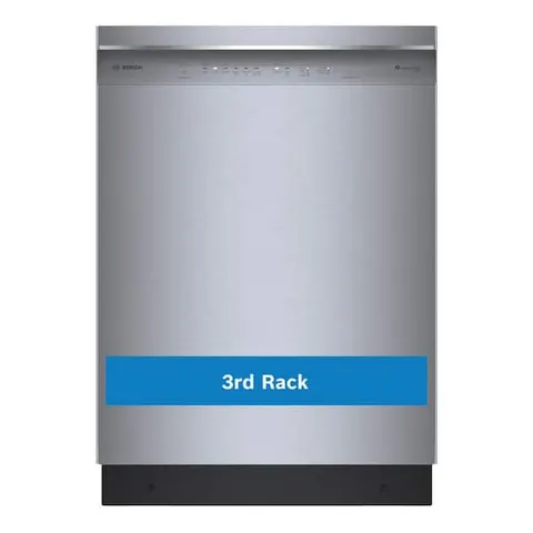 300 Series 24 in. Stainless Steel Front Control Tall Tub Quiet 46 dBA Dishwasher with Stainless Steel Tub and 3rd Rack