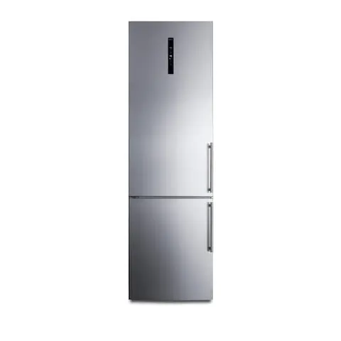 24 in. W 11.7 cu. ft. Bottom Freezer Refrigerator in Stainless Steel, Counter Depth