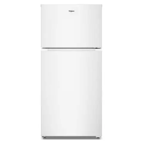 28 in. 14.3 cu. ft. Freestanding Wide Top Freezer Refrigerator in White with Total Coverage Cooling