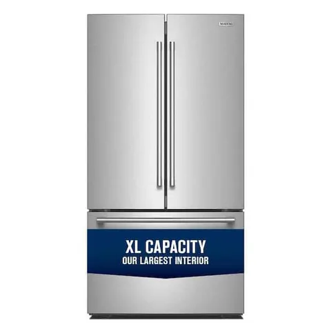 36 in. 30.52 cu. ft. Freestanding French Door Refrigerator in Fingerprint-Resistant Stainless Finish with XL Capacity