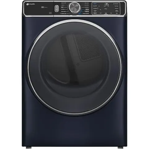 Profile 7.8 cu. ft. vented Electric Dryer in Sapphire Blue with Steam and Sanitize Cycle, ENERGY STAR