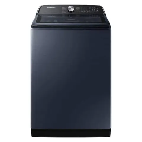 5.4 cu. ft. Smart Top Load Washer in Brushed Navy Blue with Impeller, Super Speed Wash and Pet Care Solution