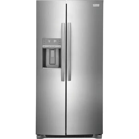 Gallery 33 in. 22.3 cu. ft. Standard Depth Side by Side Refrigerator in Smudge-Proof Stainless Steel, ENERGY STAR