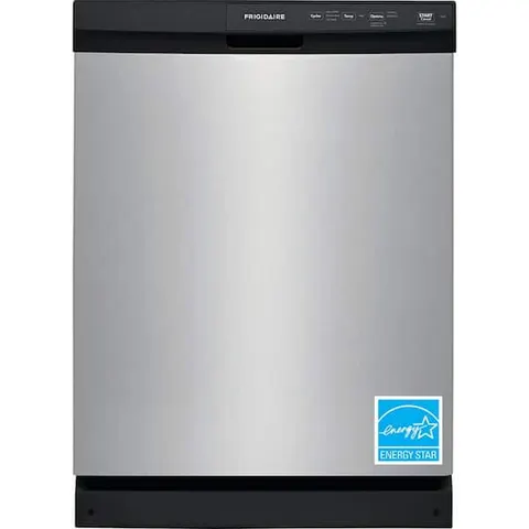 24 in. Front Control Built-In Tall Tub 55 Dba Dishwasher in Stainless Steel with 3-Cycles