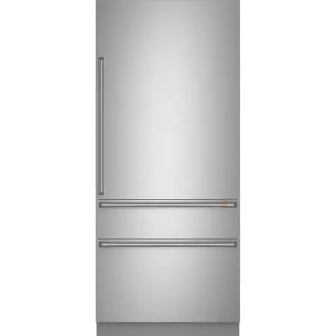36 in. 20.1 cu. ft. Built-In Bottom Freezer Refrigerator in Stainless Steel with Convertible Middle Drawer, RH Swing