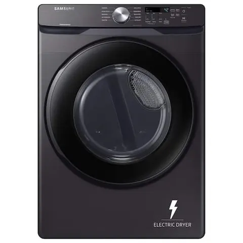 7.5 cu. ft. Vented Stackable Electric Dryer in Brushed Black with Sensor Dry