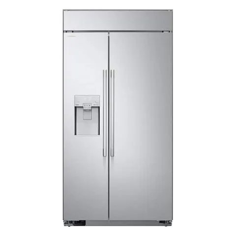 SIGNATURE 42 in. W 26 cu. ft. Smart Built-in Side by Side Refrigerator in Stainless Steel with Tall Ice, Water Dispenser