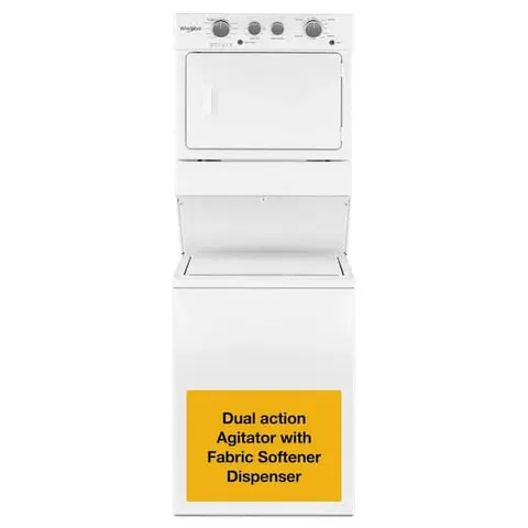White Laundry Center with 3.5 cu. ft. Washer and 5.9 cu. ft. Electric Dryer with 9 Wash cycles and AUTODRY