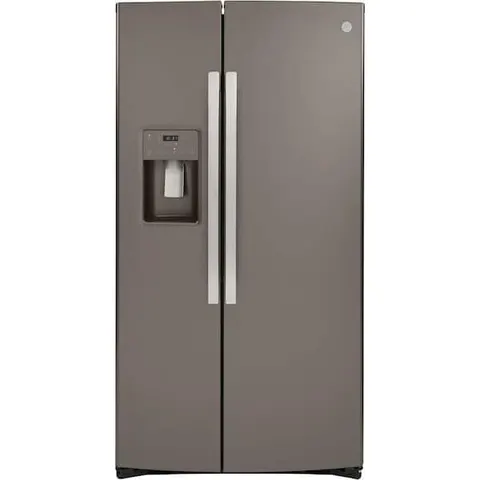 21.8 cu. ft. Side by Side Refrigerator in Slate, Counter Depth and Fingerprint Resistant