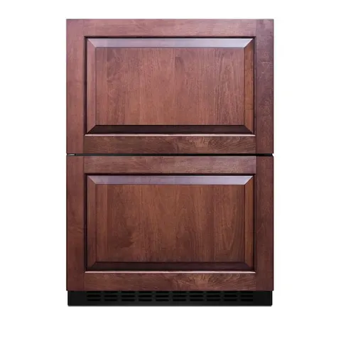 3.3 cu. ft. Under Counter Double Drawer Refrigerator-Freezer in Panel-Ready Stainless Steel, ADA Compliant