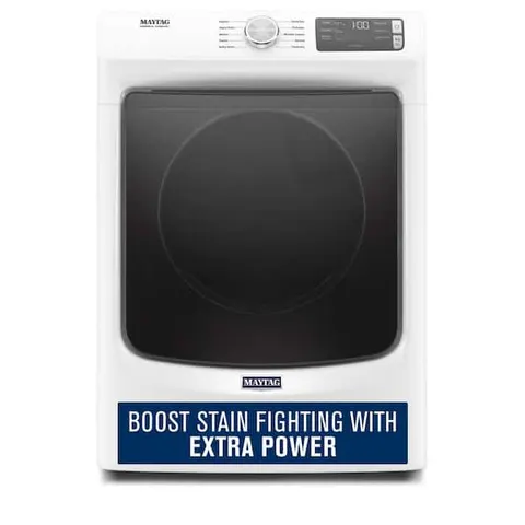 7.3 cu. ft. 240-Volt White Stackable Electric Vented Dryer with Quick Dry Cycle, ENERGY STAR