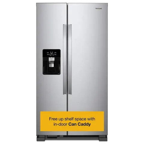 24.5 cu. ft. Side by Side Refrigerator in Fingerprint Resistant Stainless Finish
