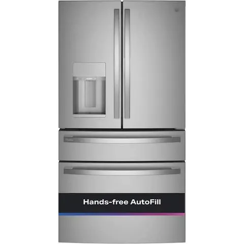 Profile 27.9 cu. ft. Smart 4-Door French Door Refrigerator with Door-in-Door in Fingerprint resistant, stainless Steel