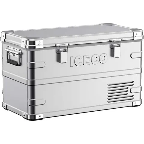 APL35 Aluminum 1.24 cu. ft. Manual Defrost Dual Zone Portable Freezer in Silver