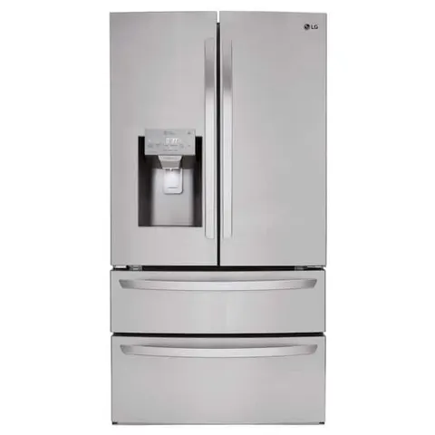 36 in. 28 cu. ft. 4-Door French Door Smart Refrigerator with Ice and Water Dispenser in PrintProof Stainless Steel