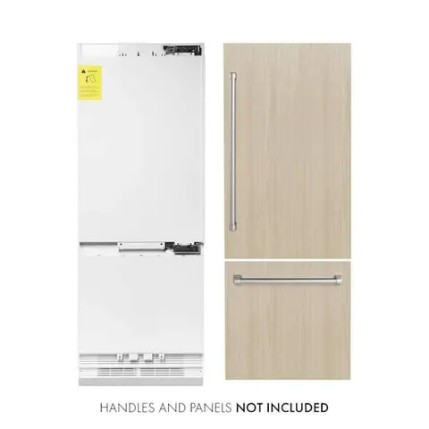 30 in. 2-Door Panel Ready Bottom Freezer Refrigerator with Internal Water Dispenser