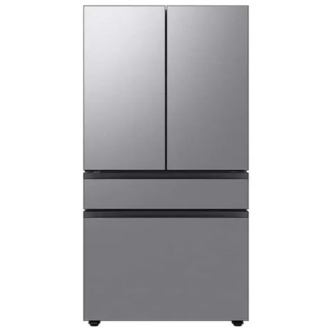 Bespoke 36 in. 23 cu. ft. Counter Depth 4-Door French Door Refrigerator in Stainless Steel with Beverage Center