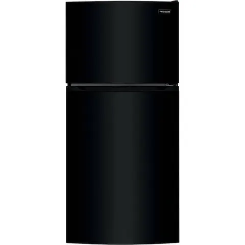 27.6 in. 14 cu. ft. Top Freezer Refrigerator in Black, ENERGY STAR