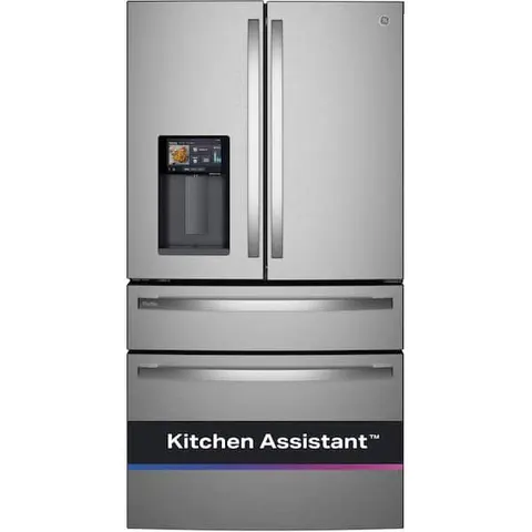 Profile 22.4 Cu. Ft. Smart Counter-Depth 4-Door French-Door Refrigerator with Kitchen Assistant & Scan-to-Shopping-List