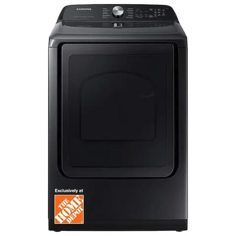 7.4 cu. ft. Vented Gas Dryer in Brushed Black with Steam Sanitize+