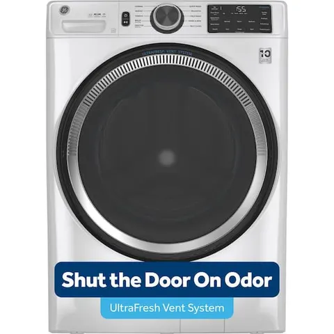 5.0 cu.ft. Smart Front Load Washer in White with Steam, UltraFresh Vent System, and Microban Technology