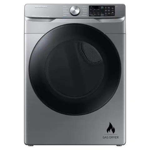 7.5 cu. ft. Smart Vented Gas Dryer in Platinum with Steam Sanitize+
