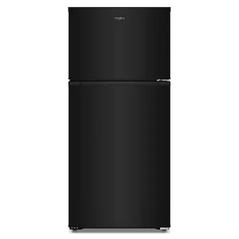 28 in. 14.3 cu. ft. Freestanding Wide Top Freezer Refrigerator in Black with Total Coverage Cooling