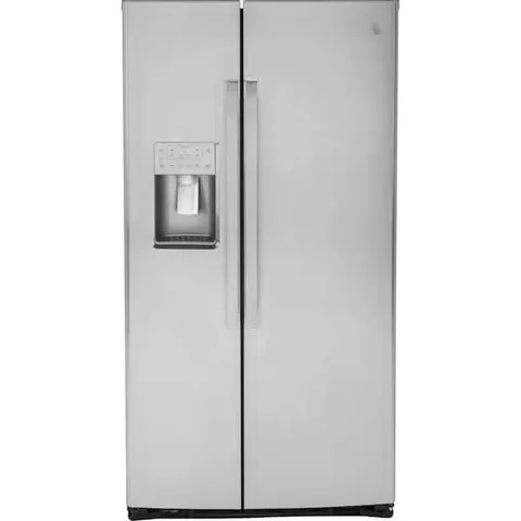 Profile 21.9 cu. ft. Side by Side Refrigerator in Fingerprint Resistant Stainless Steel, Counter Depth